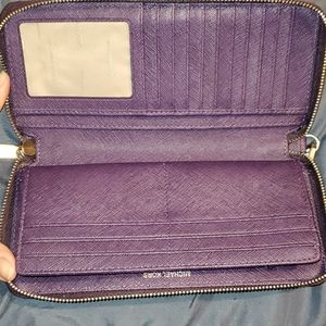 Michael Kors Large Purple Wristlet